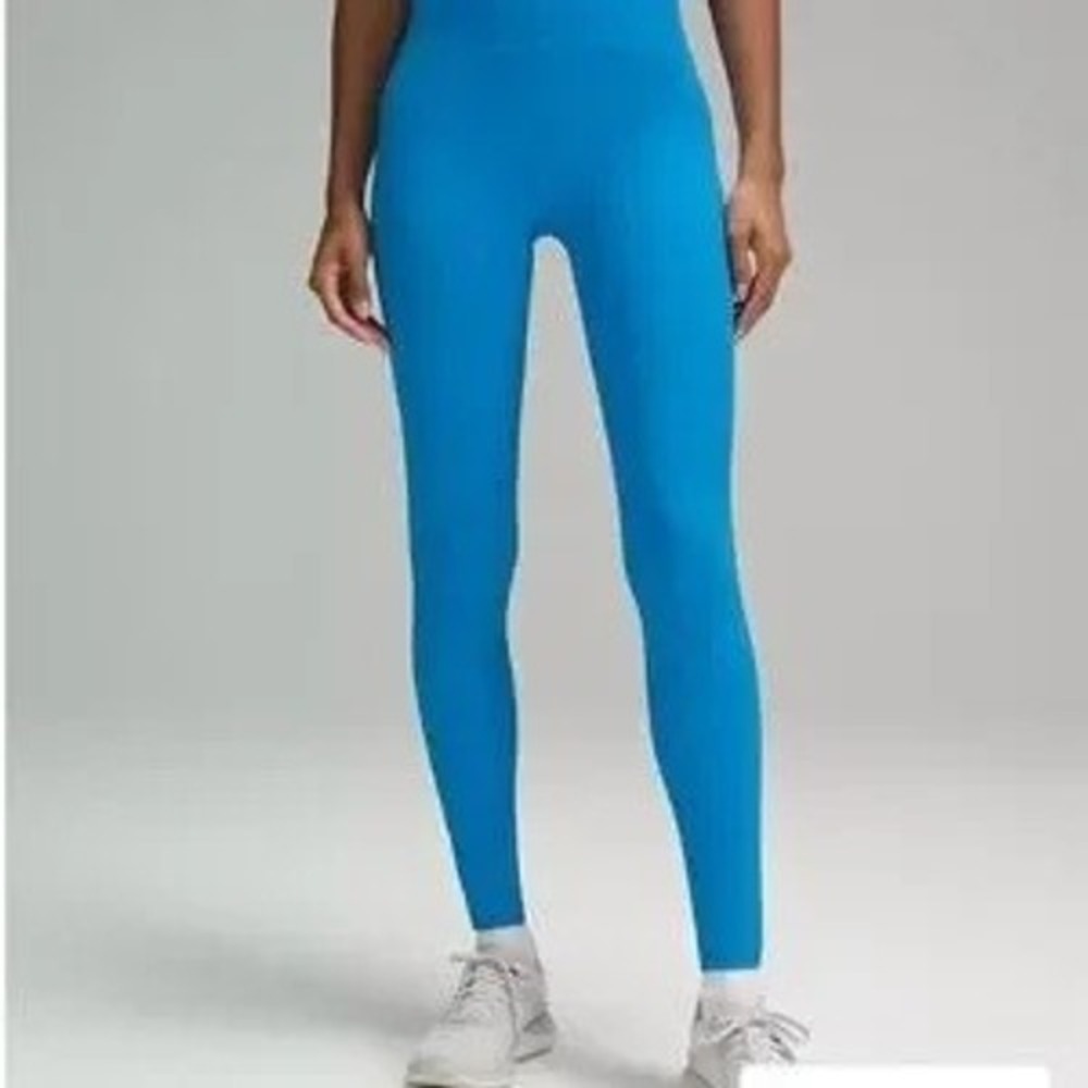 Lululemon Swift Speed High Rise Tight 28" Blue Teal Running Leggings 4 Luxtreme